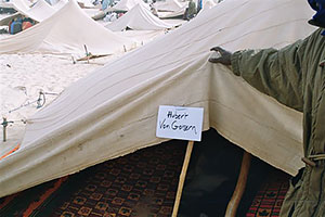 Hubert von Goisern's tent