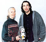 Jane Goodall and Hubert