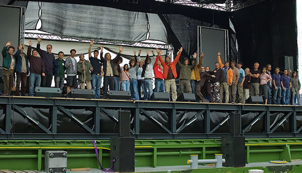 Linz Europa Tour - Band und Crew